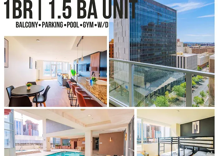 Stylish 1br Highrise Dt, Parking, Pool, Gym, W-d, Golf *